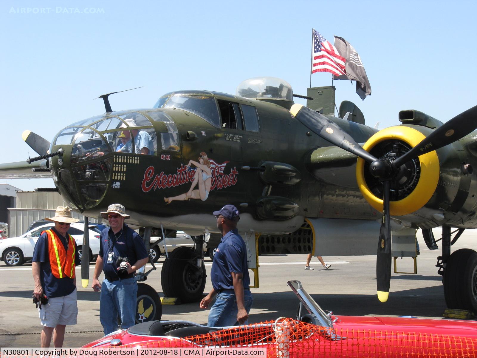 N30801, 1944 North American TB-25N Mitchell C/N 108-34076, 1944 North American TB-25N MITCHELL 'Executive Sweet' two Wright Cyclone R-2600s 1,700 Hp each
