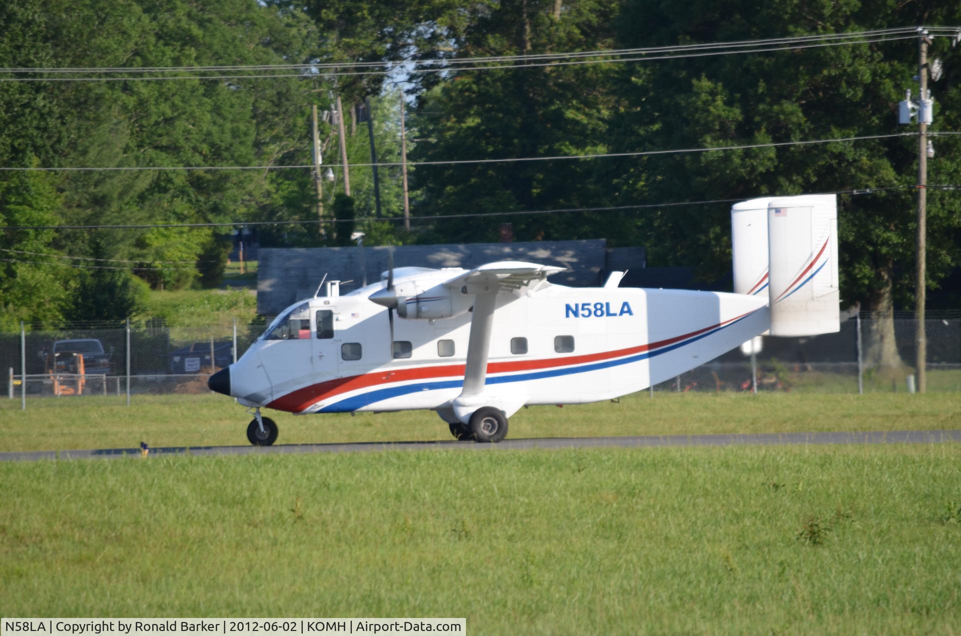 N58LA, 1982 Short SC-7 Skyvan 3A-100 C/N SH1979, Takeofff Ornage