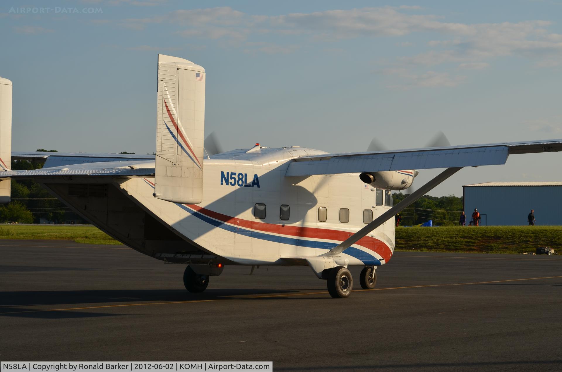 N58LA, 1982 Short SC-7 Skyvan 3A-100 C/N SH1979, Taxi Orange