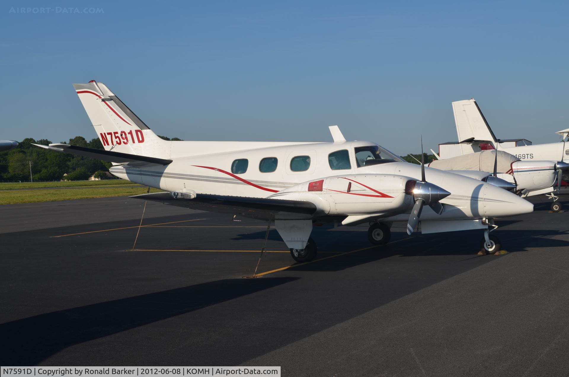 N7591D, 1971 Beech A60 Duke C/N P-171, Orange