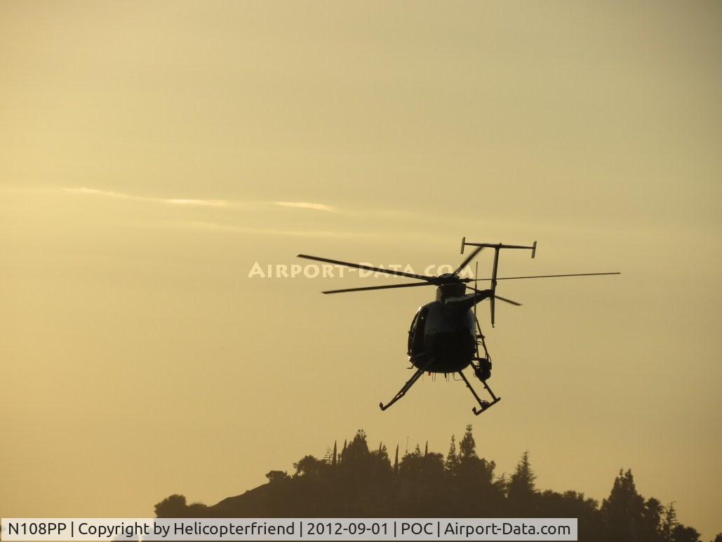 N108PP, 2008 MD Helicopters 369E C/N 0578E, Heading out on patrol into the sunset