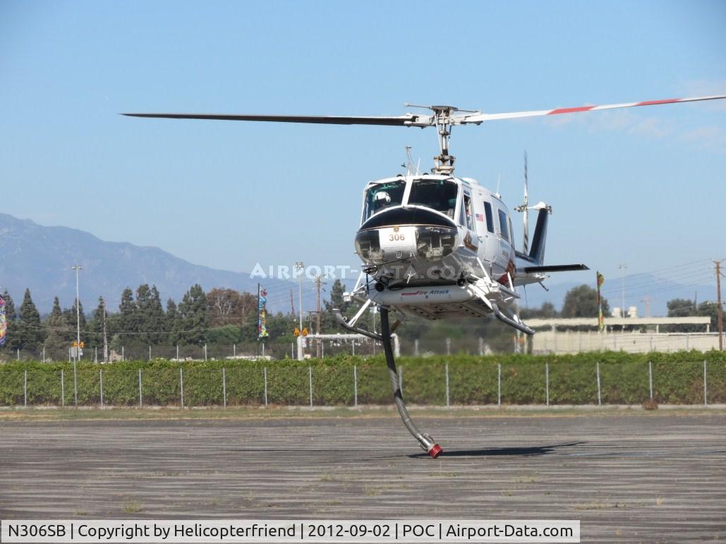 N306SB, 1971 Bell UH-1H Iroquois C/N 13041, Gentle lift off to try and avoid dragging the snorkel