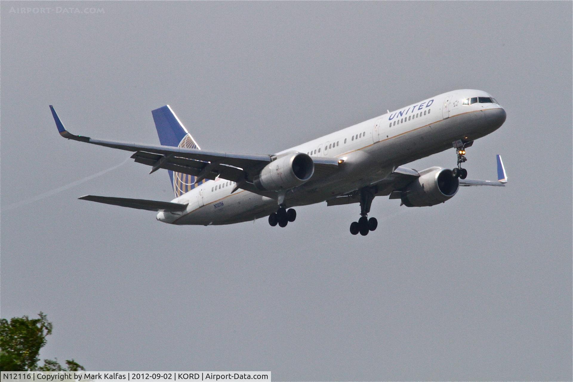 N12116, 1996 Boeing 757-224 C/N 27558, United Boeing 757-224, UAL990 arriving from KLAX, RWY 10 approach KORD.