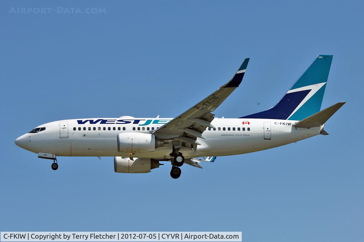 C-FKIW, 2011 Boeing 737-7CT C/N 37955, 2011 Boeing 737-7CT, c/n: 37955