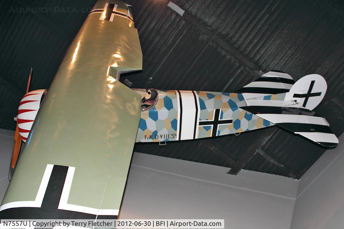 N7557U, 1969 Fokker D-VIII Replica C/N 545/18, 1969 Fokker D-VIII, c/n: 545/18