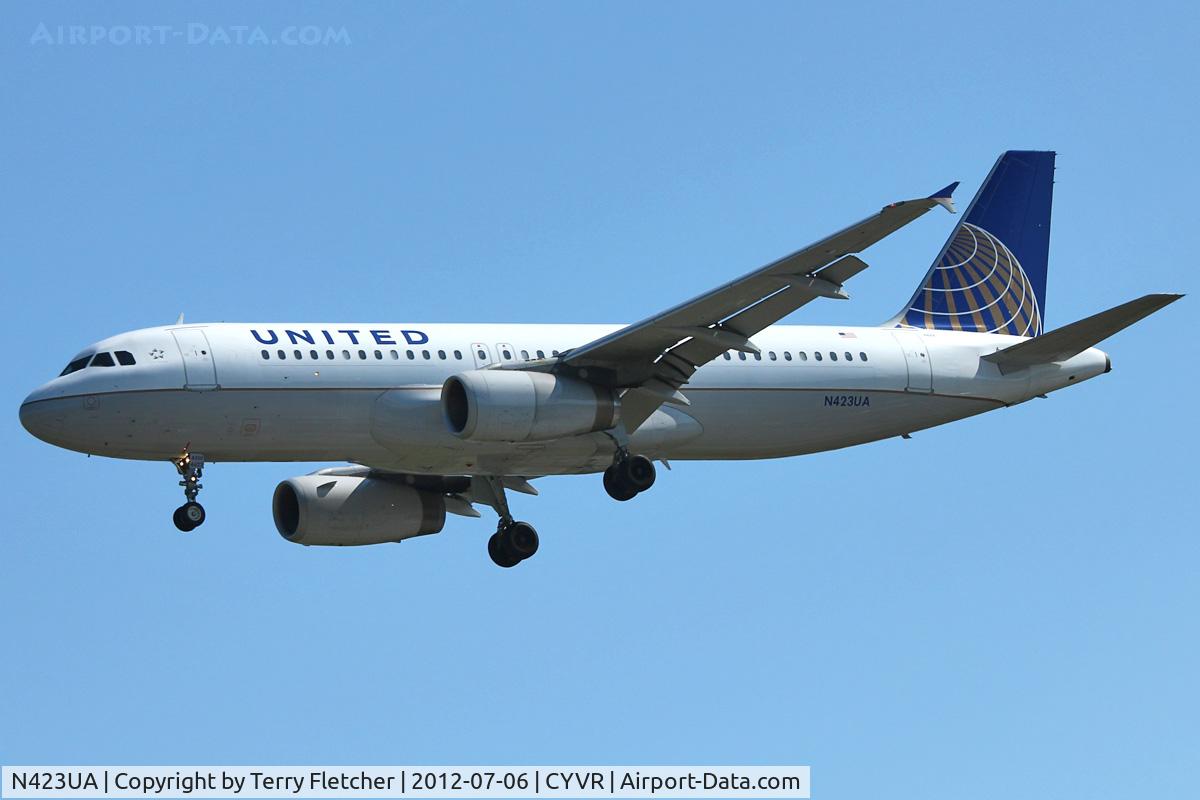 N423UA, 1995 Airbus A320-232 C/N 504, 1995 Airbus A320-232, c/n: 504