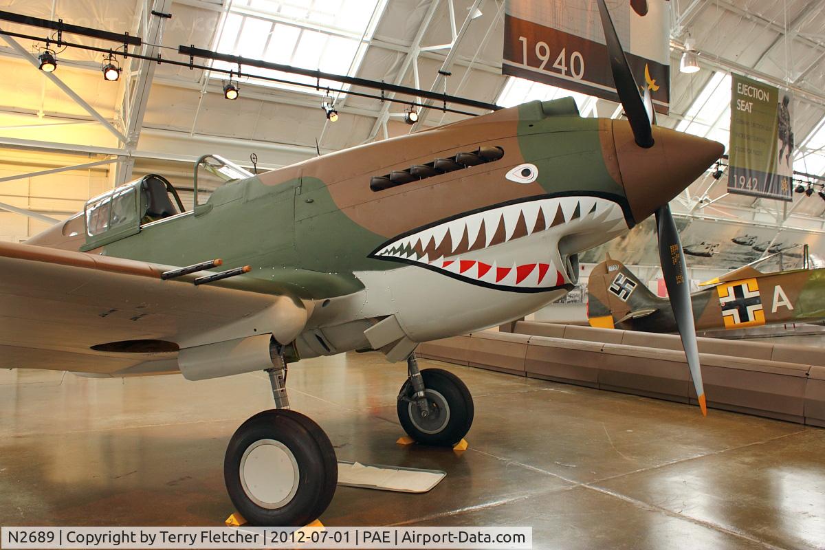 N2689, 1941 Curtiss P-40C Warhawk C/N 16166, 1941 Curtiss Wright P-40C, c/n: 194 with Paul Allen Warbirds