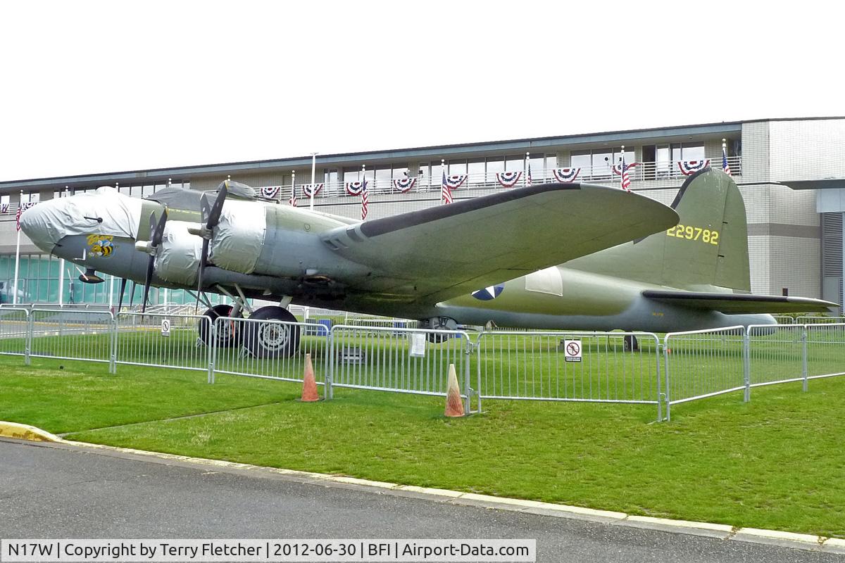 N17W, 1942 Boeing B-17F Flying Fortress (299P) C/N 42-29782, 1942 Boeing B-17F, c/n: 42-29782 outside Museum of Flight Seattle