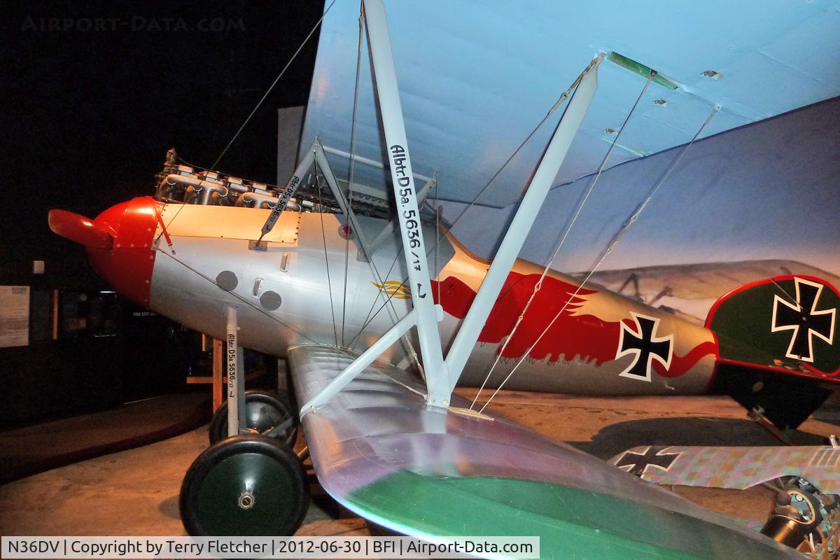 N36DV, 1981 Albatros D-Va Replica C/N 0036, 1981 Williams Arthur A ALBATROS DVA, c/n: 0036 in Seattle Museum of Flight