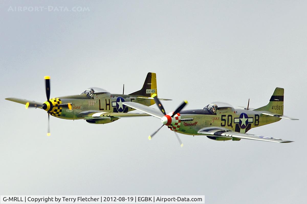 G-MRLL, 1943 North American P-51D Mustang C/N 109-27154, 1943 North American P-51D Mustang, c/n: 109-27154 in display at 2012 Sywell Airshow