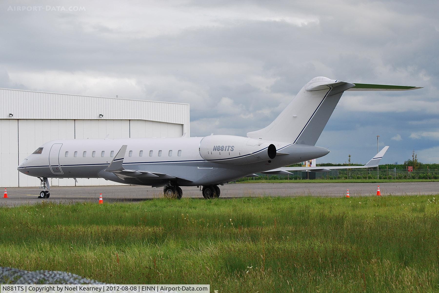 N881TS, 2007 Bombardier BD-700-1A10 Global Express XRS C/N 9247, Photographed on the Westair ramp at Shannon Airport.