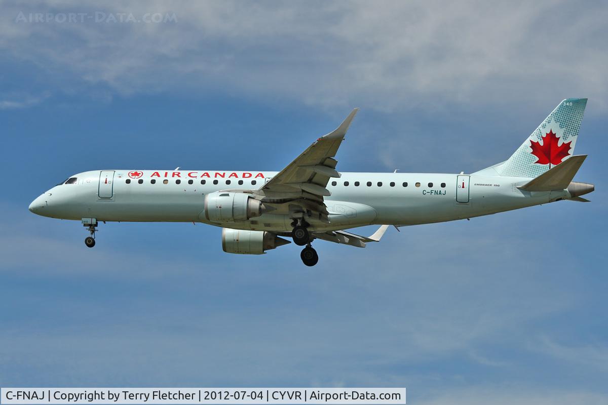 C-FNAJ, 2007 Embraer 190AR (ERJ-190-100IGW) C/N 19000134, 2007 Embraer ERJ 190-100 IGW, c/n: 19000134