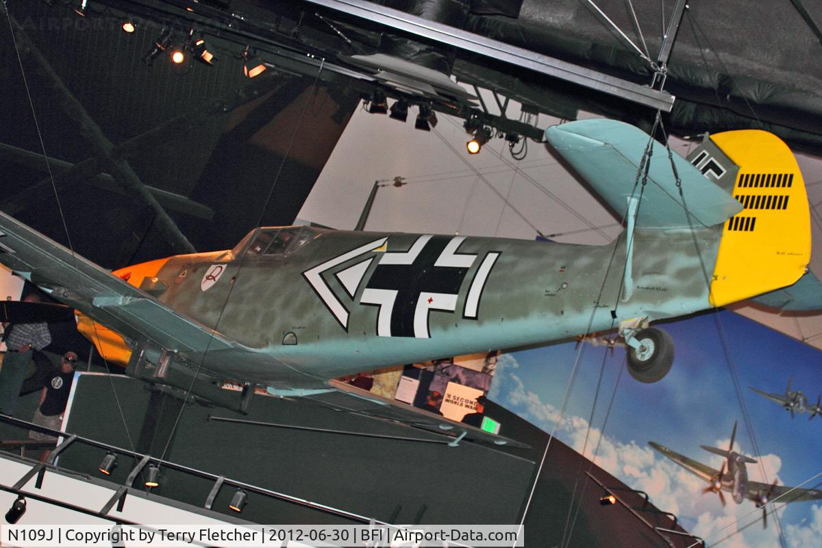 N109J, 1975 Messerschmitt Bf-109G C/N 392, 1975 Messerschmitt ME 109 G, c/n: 392 in Seattle Museum of Flight
