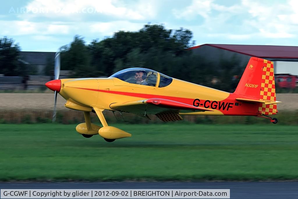 G-CGWF, 2008 Vans RV-7 C/N 70435, A dash of colour to brighten the moment!