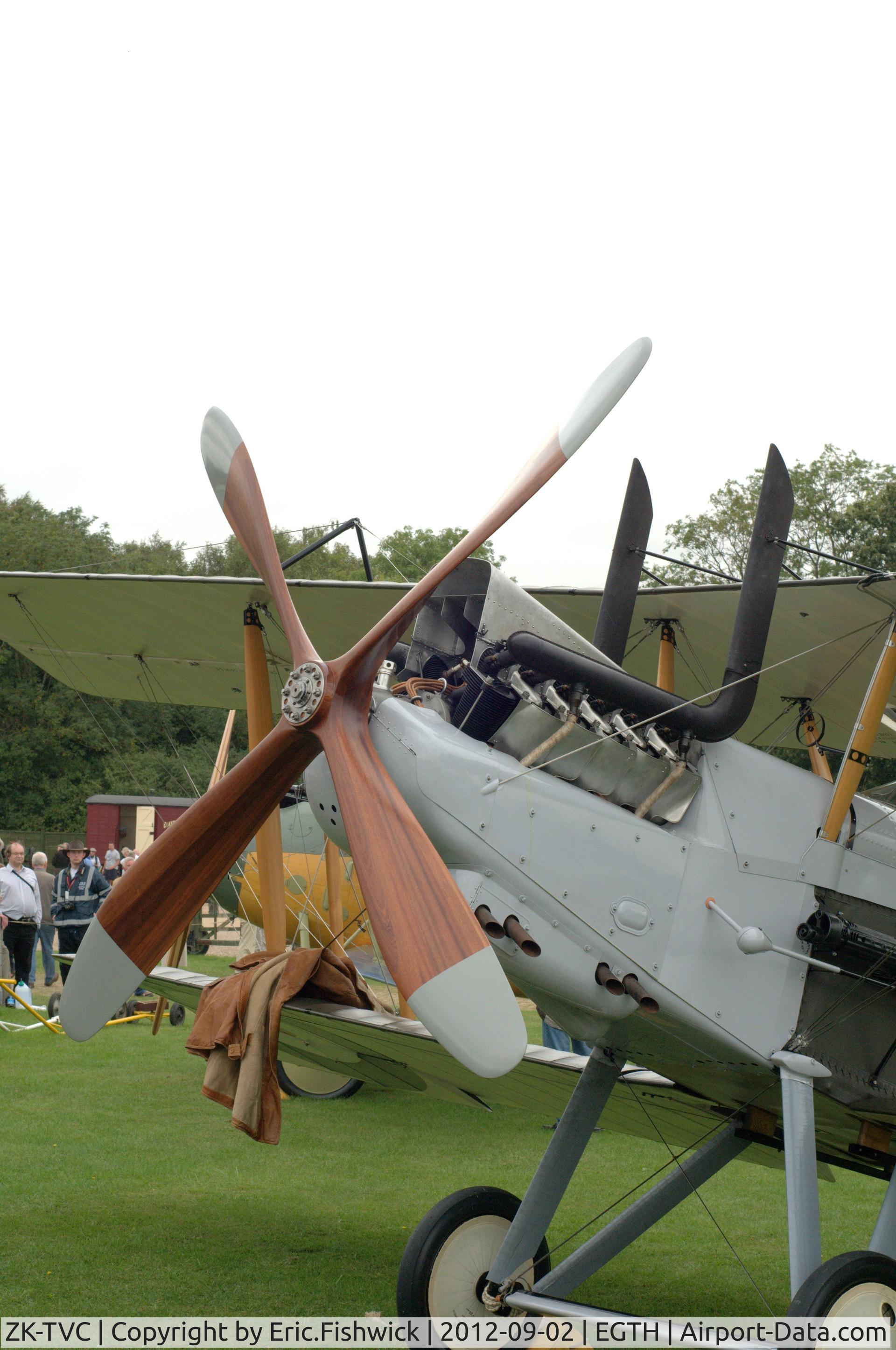 ZK-TVC, 2012 Royal Aircraft Factory RE-8 Replica C/N 0002, 5. ZK-TVC Superb replica built by The Vintage Aviator Team in New Zealand - en route to The RAF Museum, Hendon - at Shuttleworth Pagent Air Display, Sept. 2012.