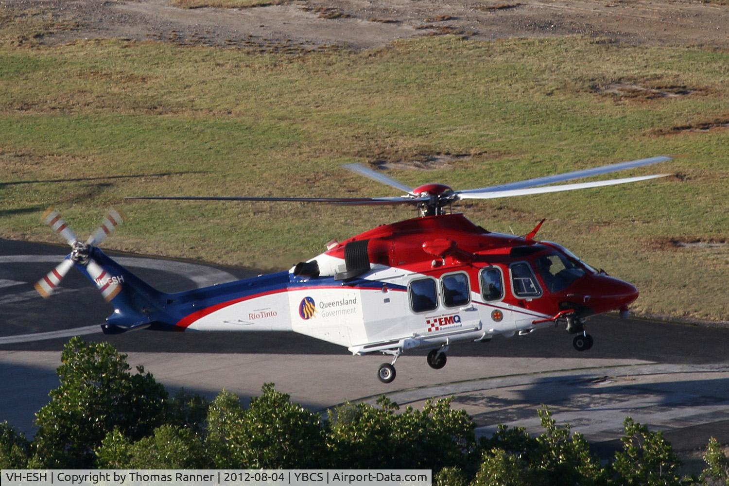 VH-ESH, 2007 AgustaWestland AW-139 C/N 31083, Queensland Gvmt/Rescue Agusta Westland AW-139