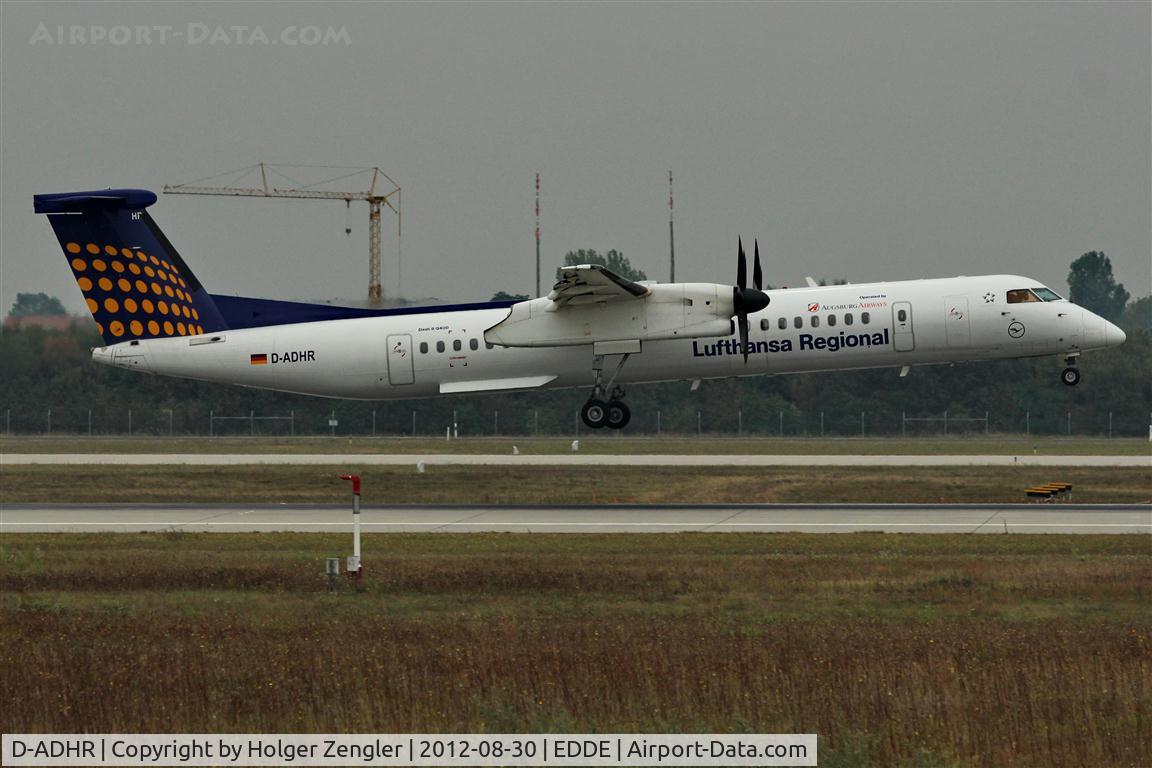 D-ADHR, 2001 De Havilland Canada DHC-8-402Q Dash 8 C/N 4041, Noon shuttle from MUC...