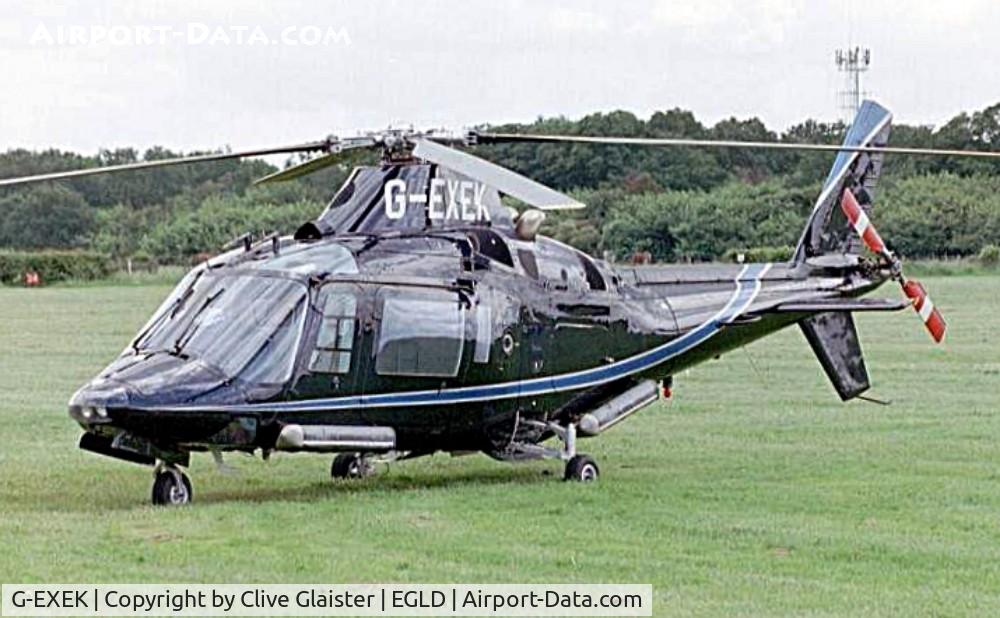 G-EXEK, 1987 Agusta A-109A-2 C/N 7393, Ex: G-OTSL > G-EEVS > SLNE > G-EXEK > G-PERI in October 2002 - Originally owned to, Direct Smooth Ltd in November 1987 as G-OSTL and originally owned to, Sloane Helicopters Ltd in June 2000 as G-EXEK.