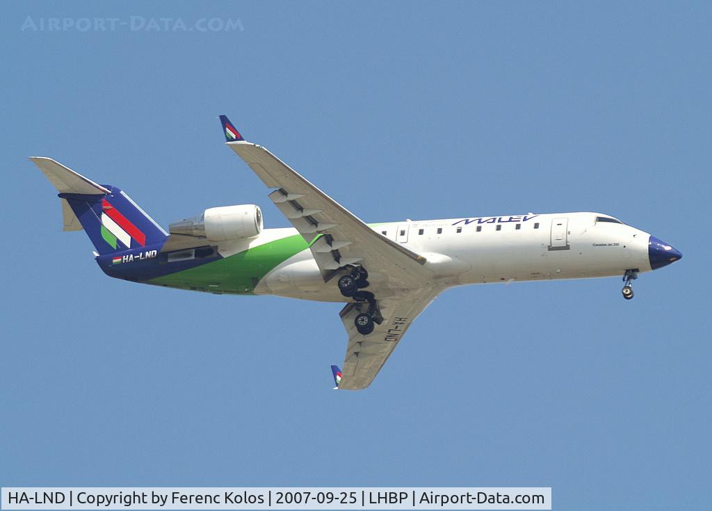 HA-LND, 2003 Bombardier CRJ-200ER (CL-600-2B19) C/N 7807, Ferihegy
