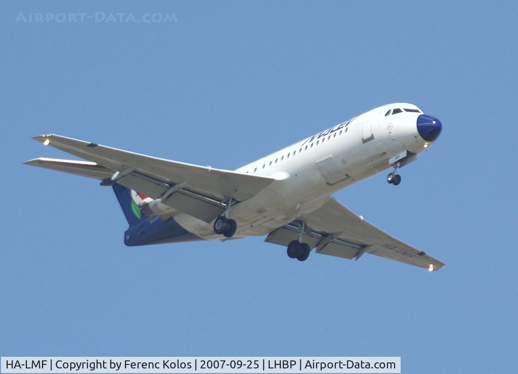 HA-LMF, 1996 Fokker 70 (F-28-0070) C/N 11571, Ferihegy