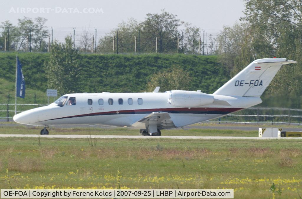 OE-FOA, 2007 Cessna 525A CitationJet CJ2+ C/N 525A-0354, Ferihegy