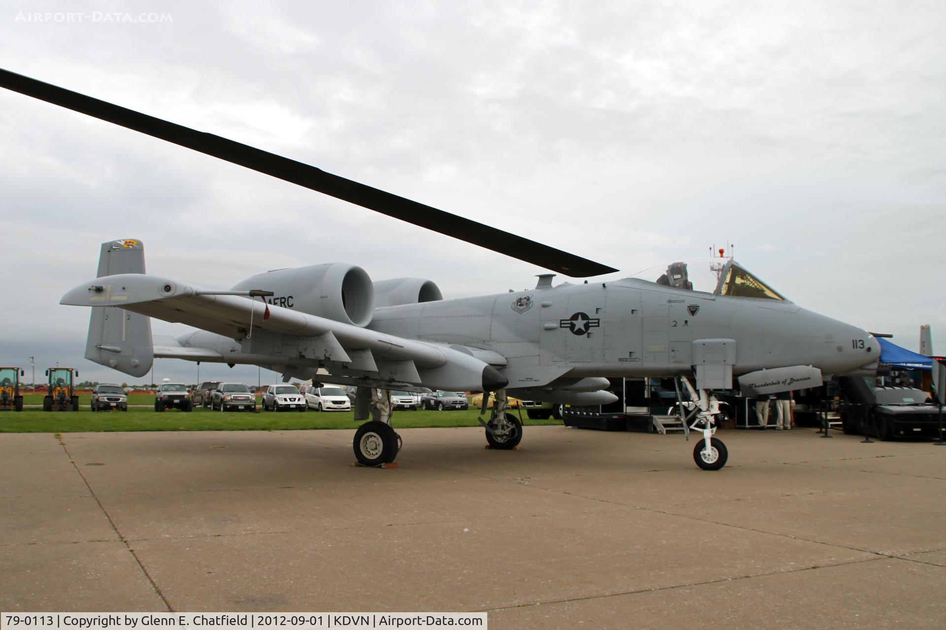 79-0113, 1979 Fairchild Republic A-10C Thunderbolt II C/N A10-0377, Quad Cities Air Show