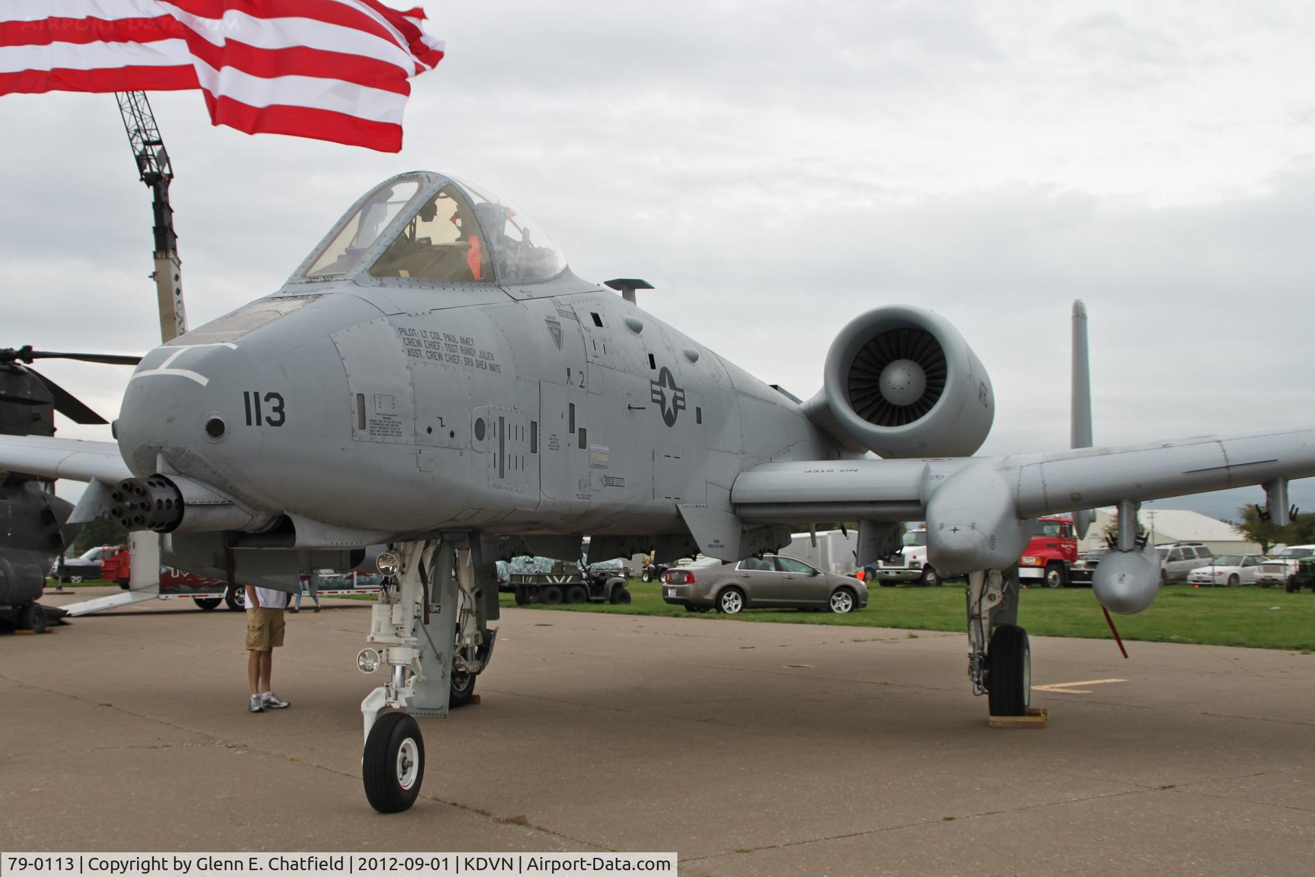 79-0113, 1979 Fairchild Republic A-10C Thunderbolt II C/N A10-0377, Quad Cities Air Show