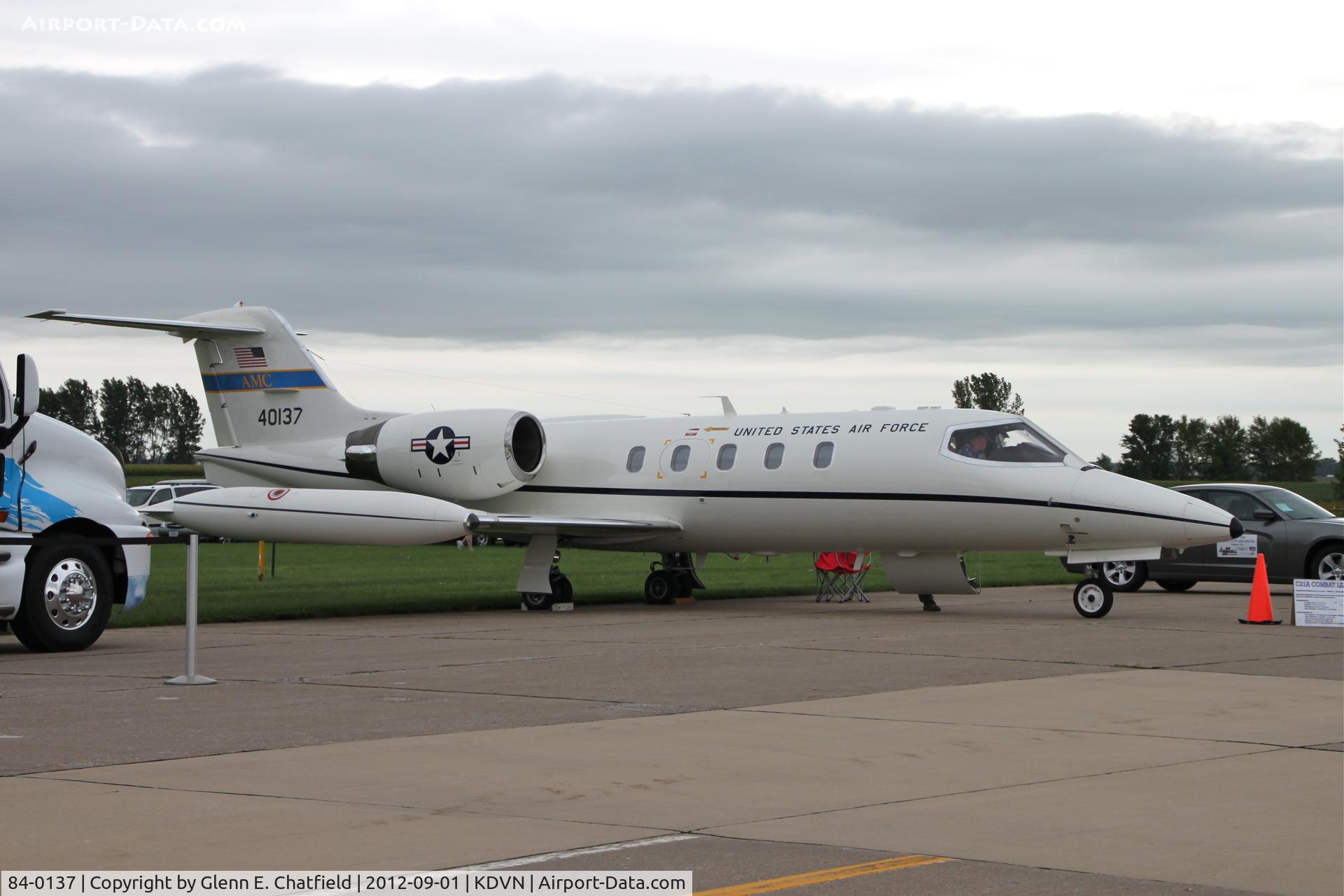 84-0137, 1984 Gates Learjet C-21A C/N 35A-573, Quad Cities Air Show