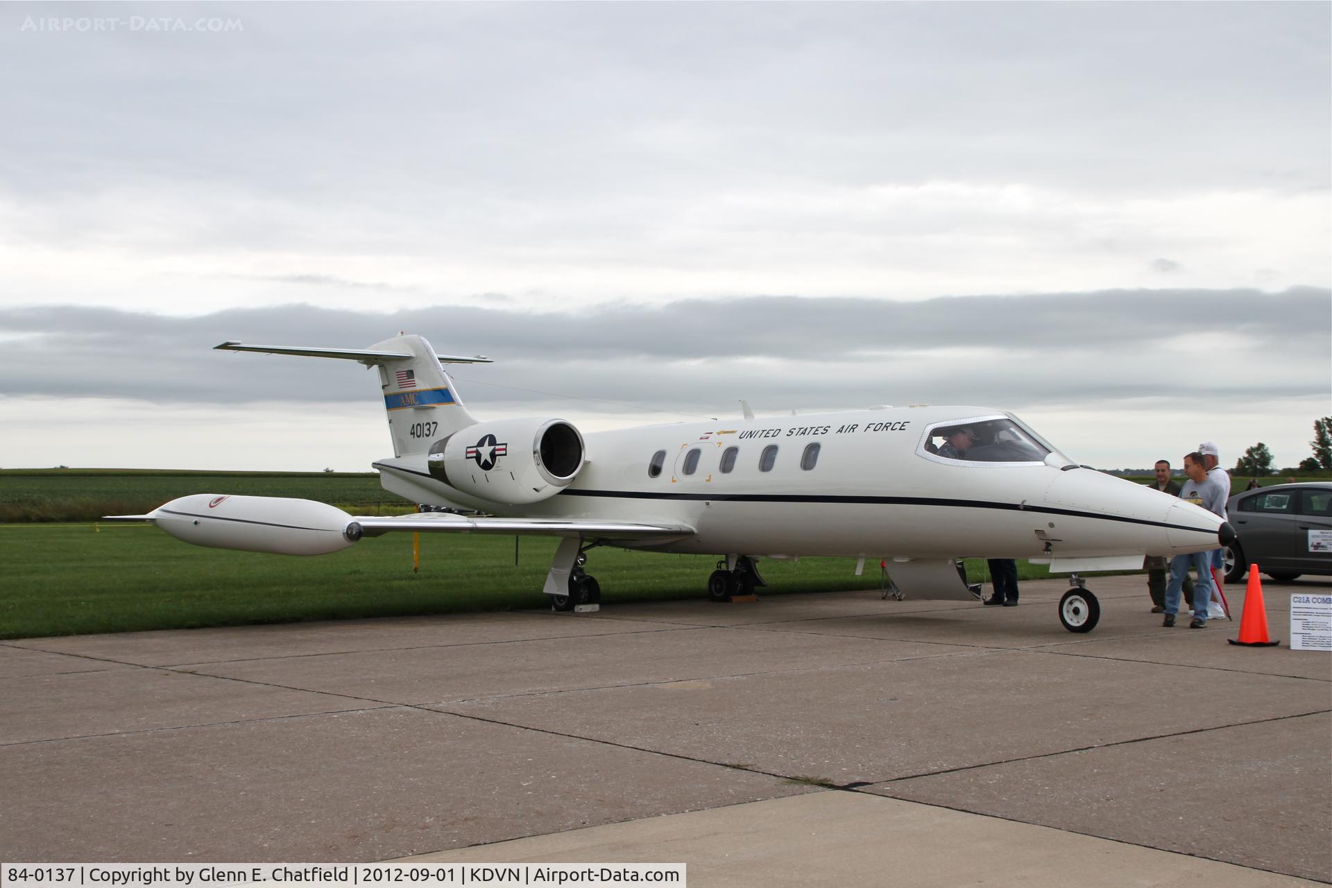 84-0137, 1984 Gates Learjet C-21A C/N 35A-573, Quad Cities Air Show