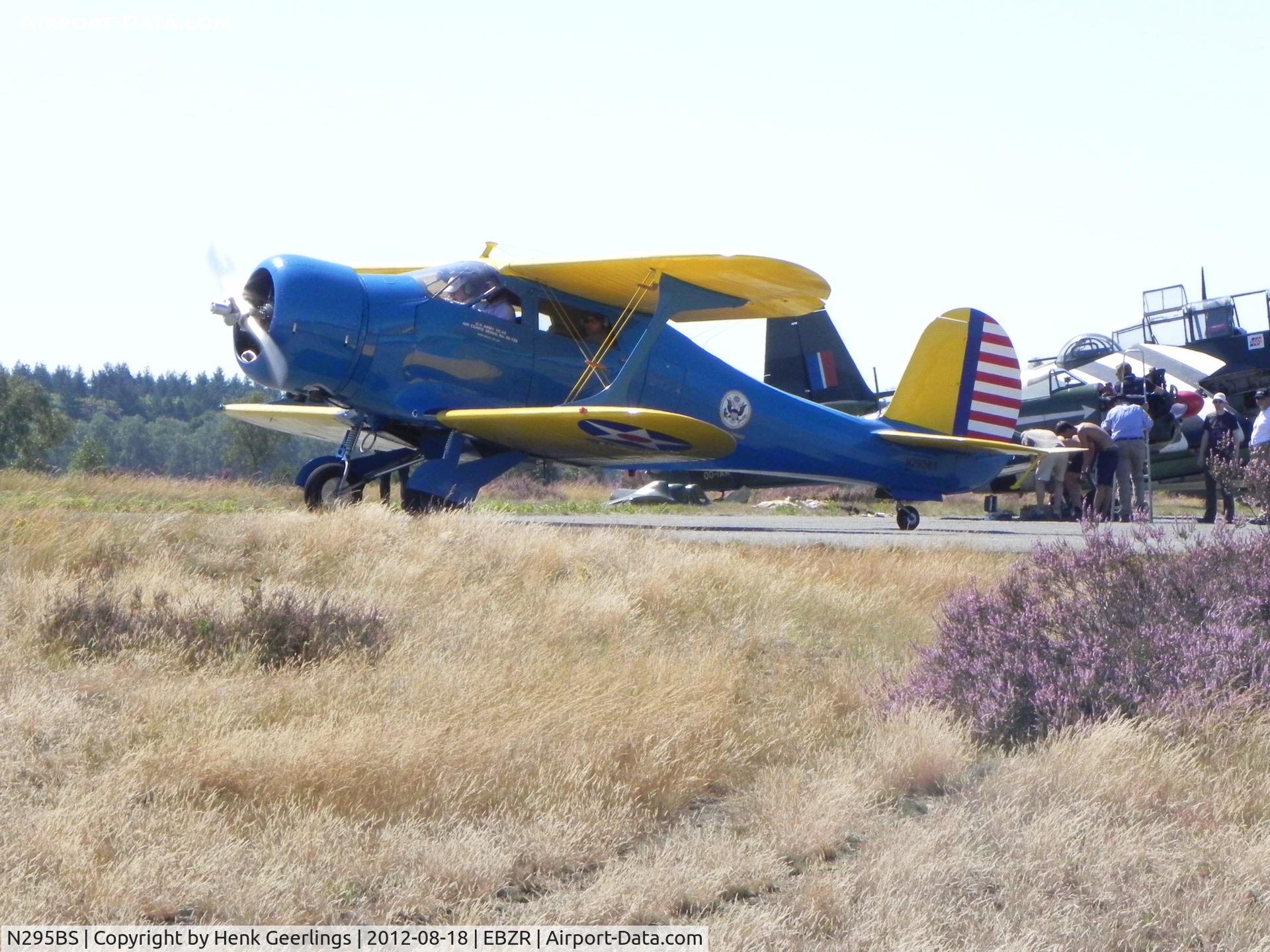 N295BS, 1939 Beech YC-43A Staggerwing C/N 295, Fly In