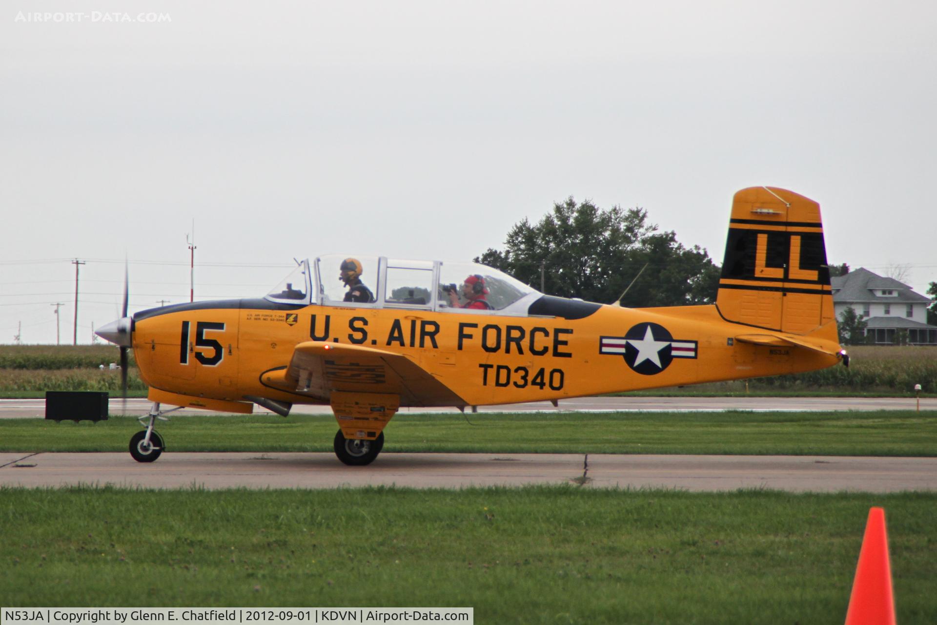 N53JA, Beech T-34A Mentor C/N G-101, Quad Cities Air Show