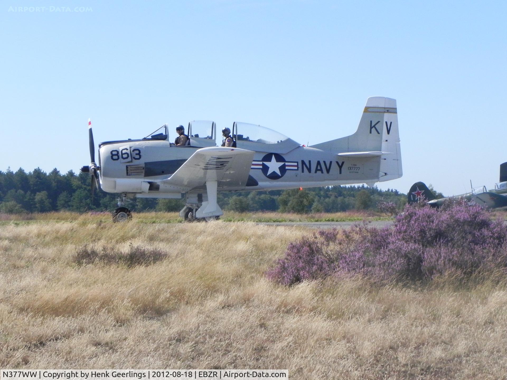 N377WW, 1954 North American T-28B Trojan C/N 200-140, Fly In