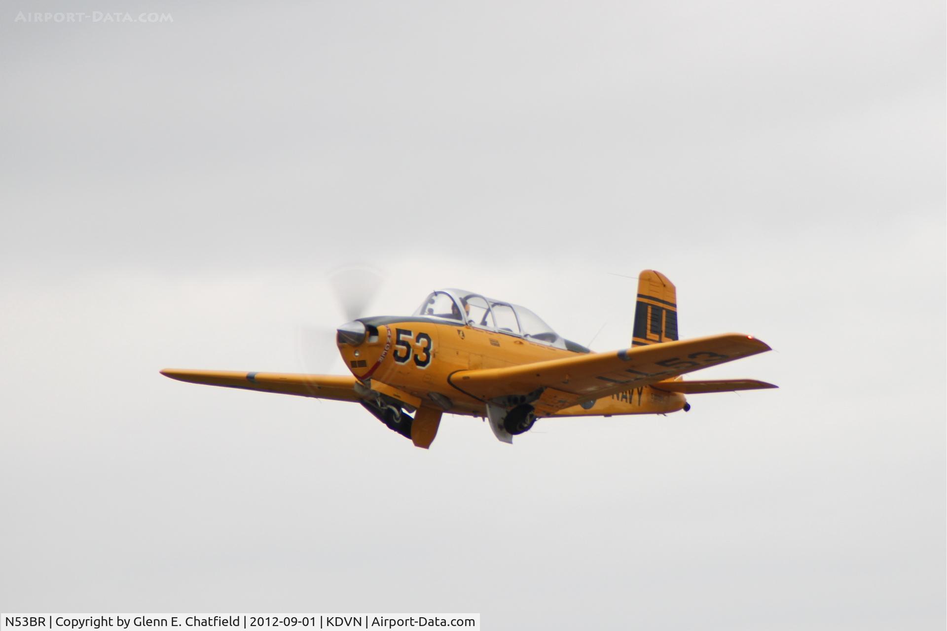N53BR, 1953 Beech T-34A Mentor Mentor C/N G-152, Quad Cities Air Show