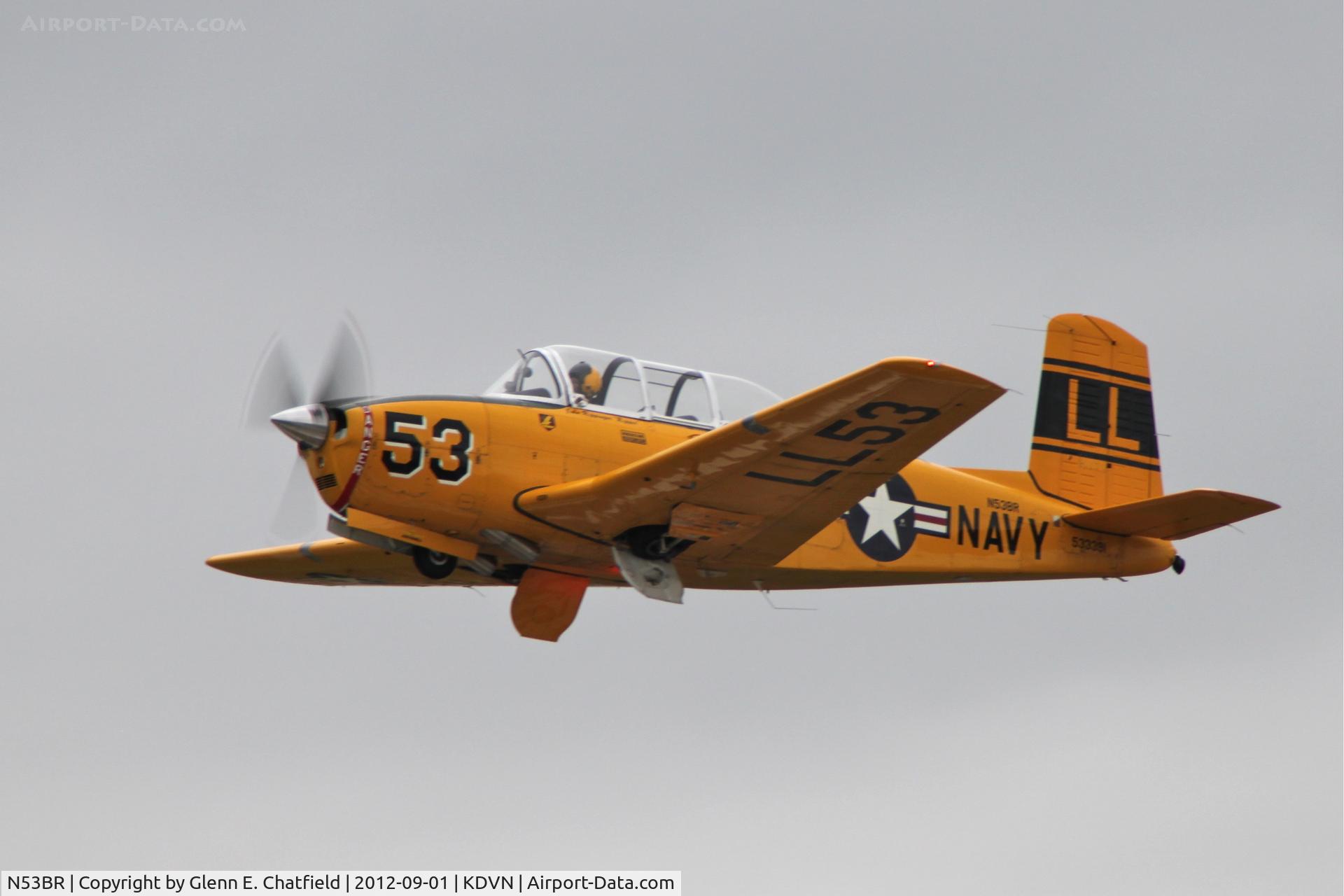 N53BR, 1953 Beech T-34A Mentor Mentor C/N G-152, Quad Cities Air Show