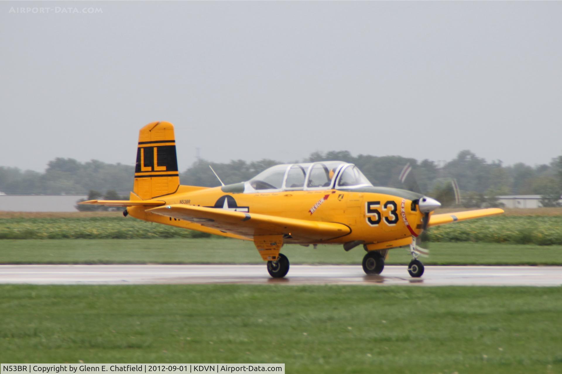 N53BR, 1953 Beech T-34A Mentor Mentor C/N G-152, Quad Cities Air Show