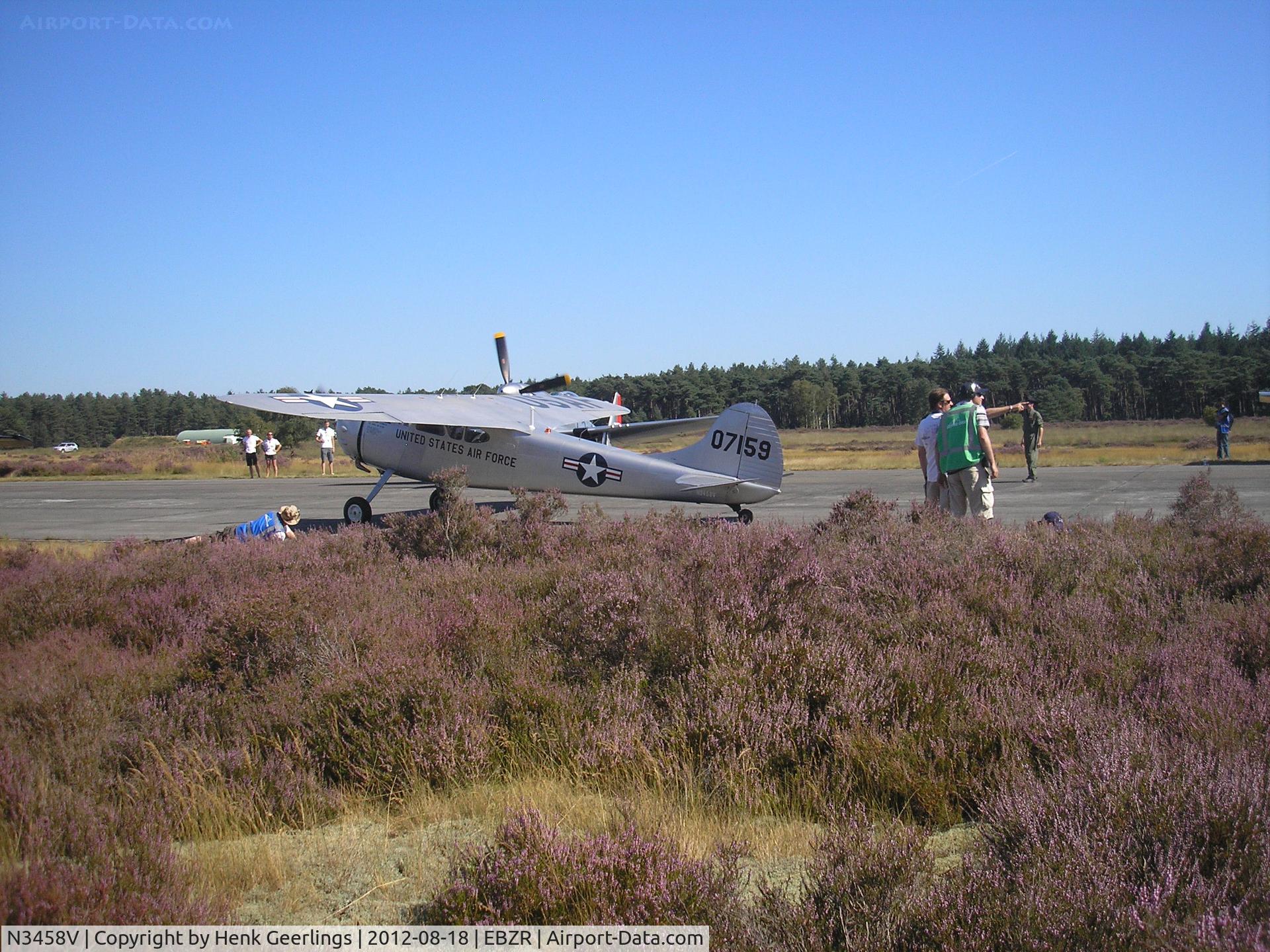N3458V, 1948 Cessna 195 (LC-126A-3C) C/N 7159, Fly In