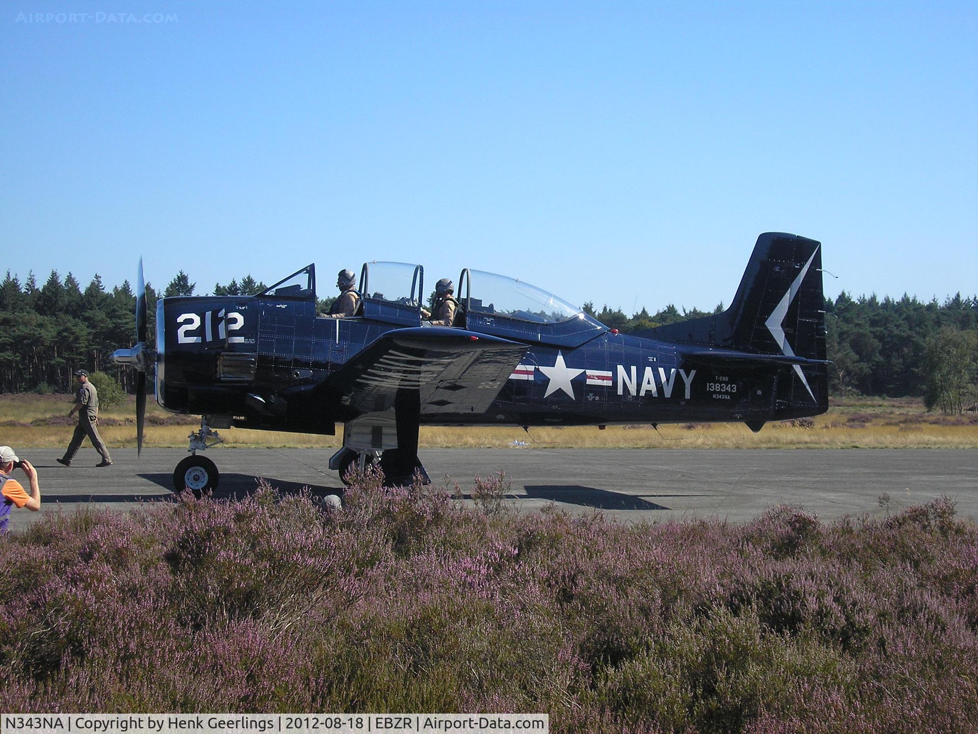 N343NA, 1955 North American T-28B Trojan C/N 200-414, Fly In