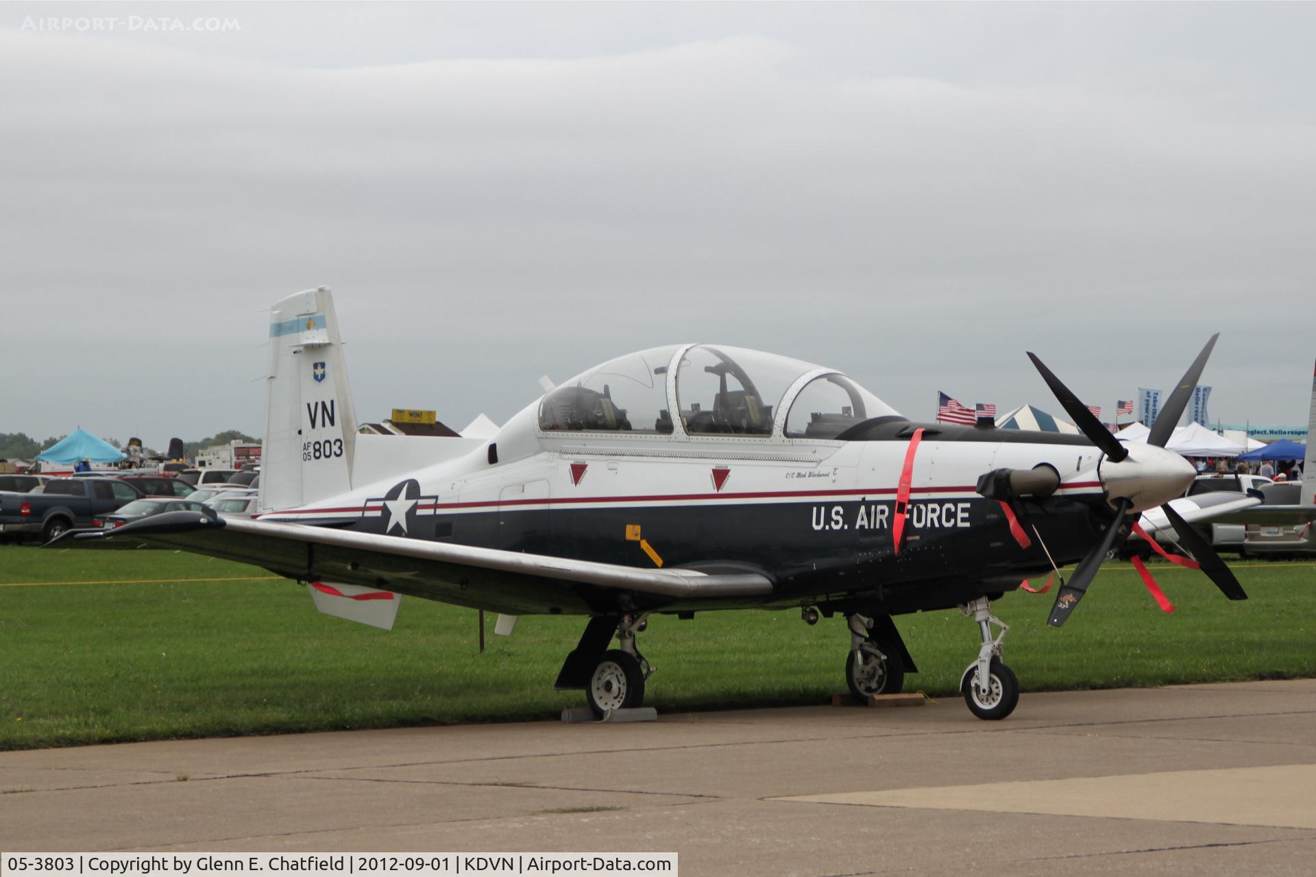 05-3803, 2006 Raytheon T-6A Texan II C/N PT-357, Quad Cities Air Show