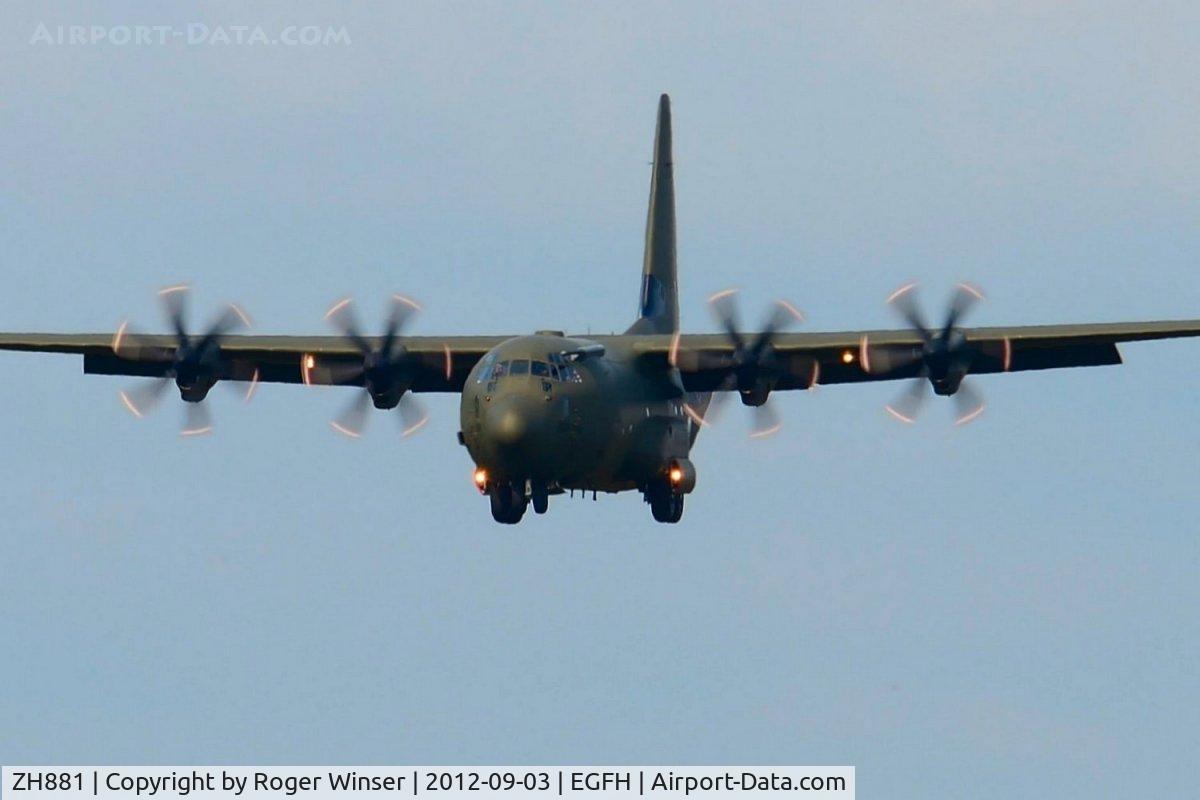 ZH881, 1999 Lockheed Martin C-130J Hercules C.5 C/N 382-5479, Flypast by Hercules C.5 coded 881 from the RAF Brize Norton Transport Wing.