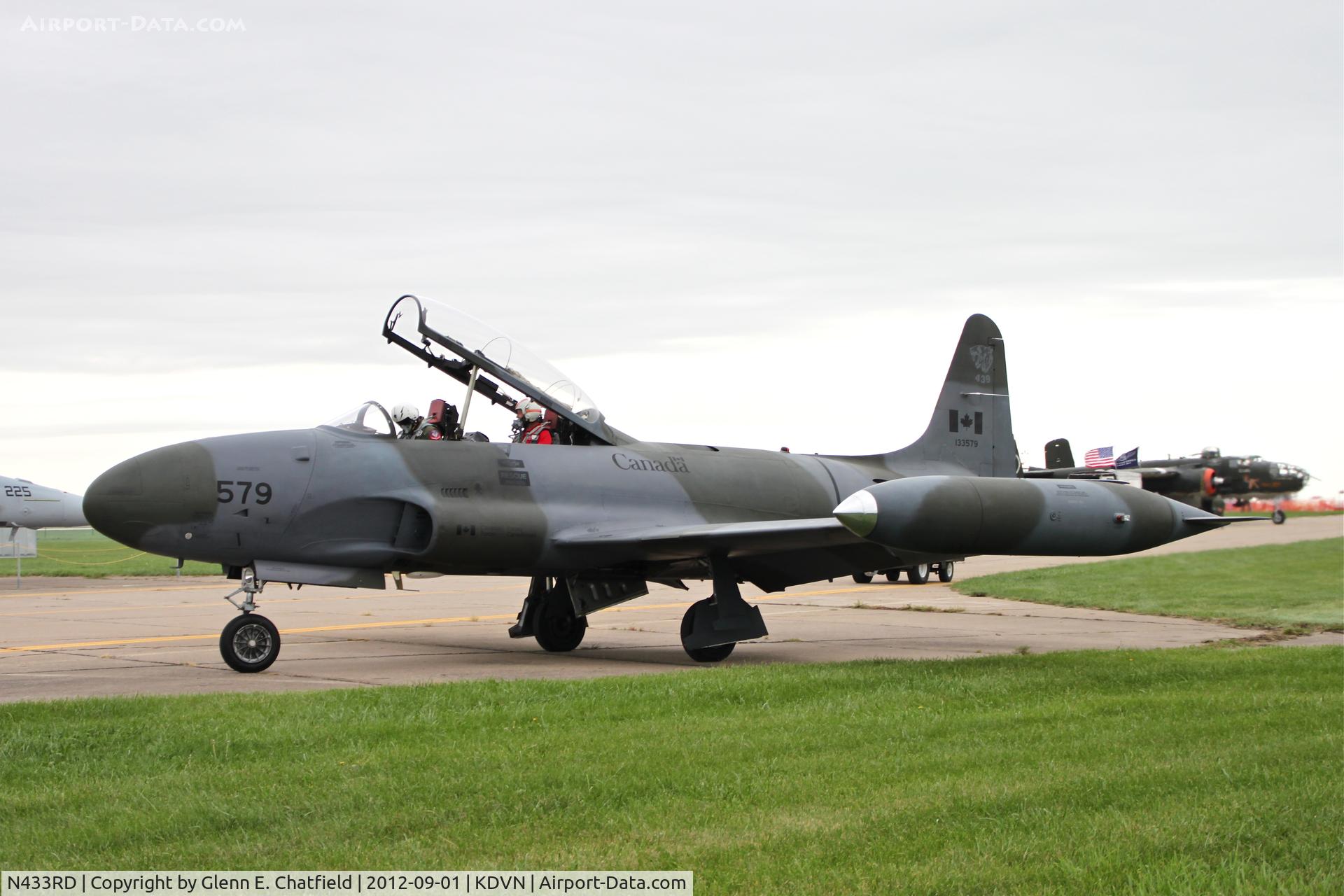 N433RD, 1952 Canadair CT-133 Silver Star C/N T33-579, Quad Cities Air Show