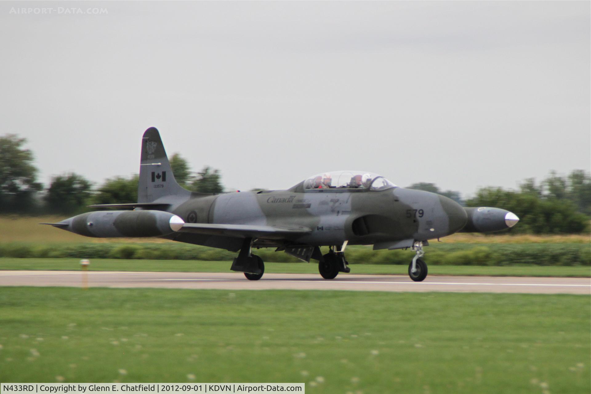 N433RD, 1952 Canadair CT-133 Silver Star C/N T33-579, Quad Cities Air Show