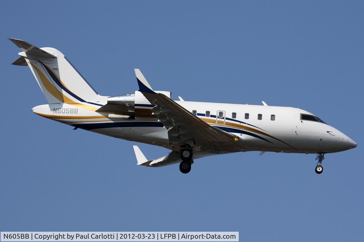 N605BB, Bombardier Challenger 605 (CL-600-2B16) C/N 5864, Nice Challenger 605 on final for Rwy 07.