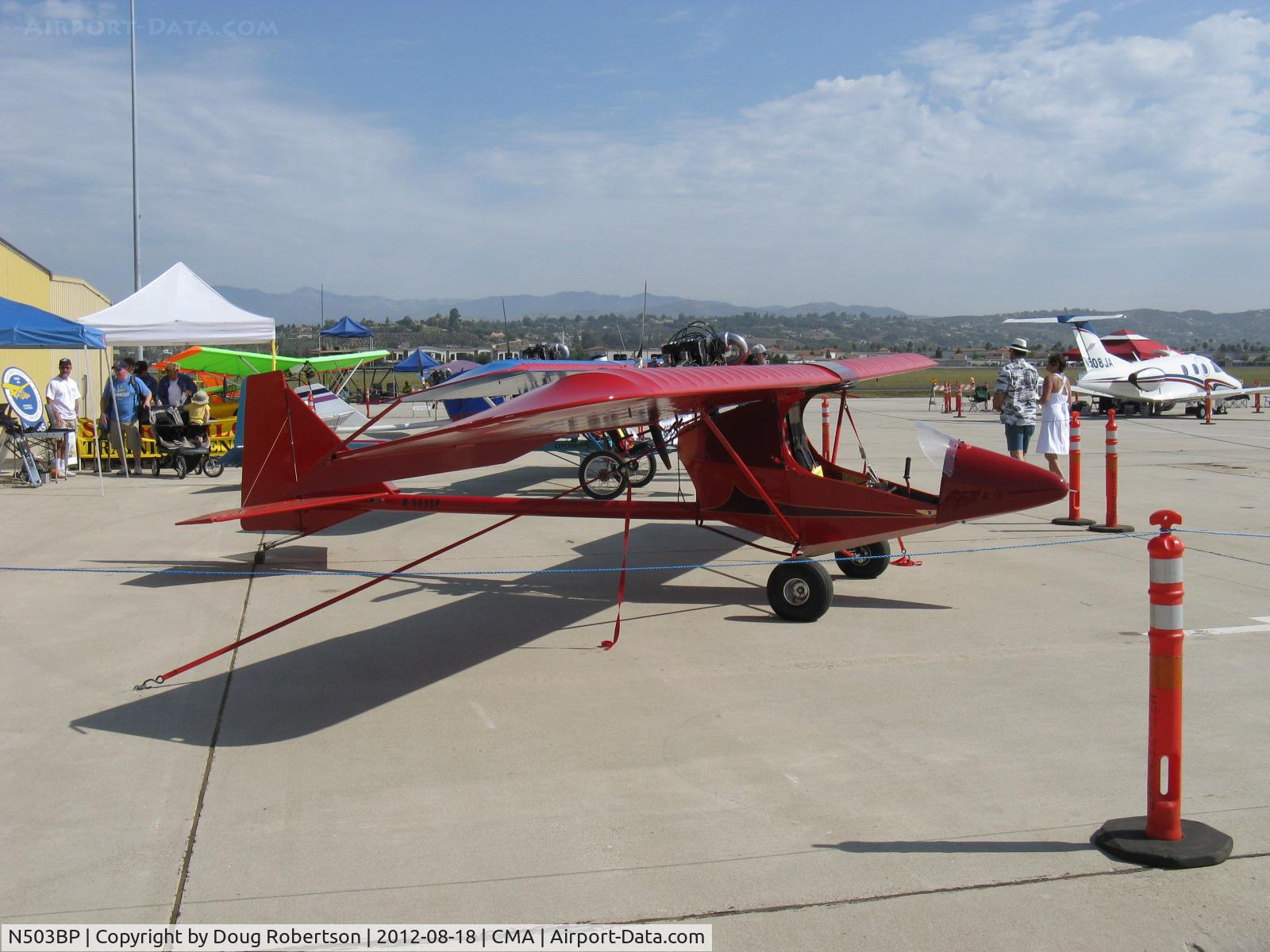 N503BP, 2005 Kolb Firestar C/N 001 (N503BP), 2005 Peterson KOLB FIRESTAR, Rotax 503 DCDI 50 Hp two-stroke two cylinder pusher