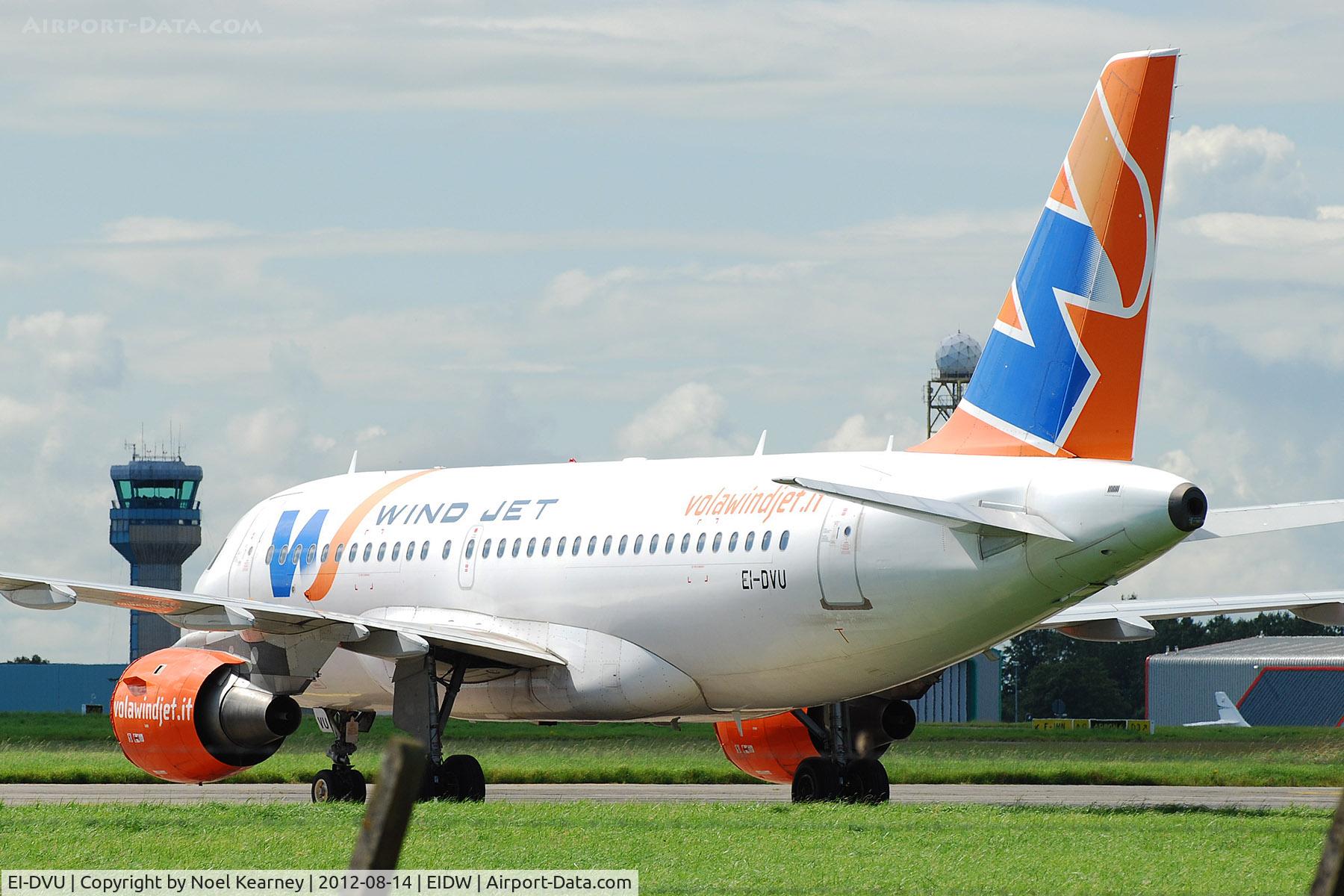 EI-DVU, 1997 Airbus A319-113 C/N 660, Photographed stored at Dublin after the collapse of Windjet.