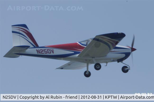 N25DV, 2012 Vans RV-12 C/N 12568, In flight 3 rd flight from a chase plane