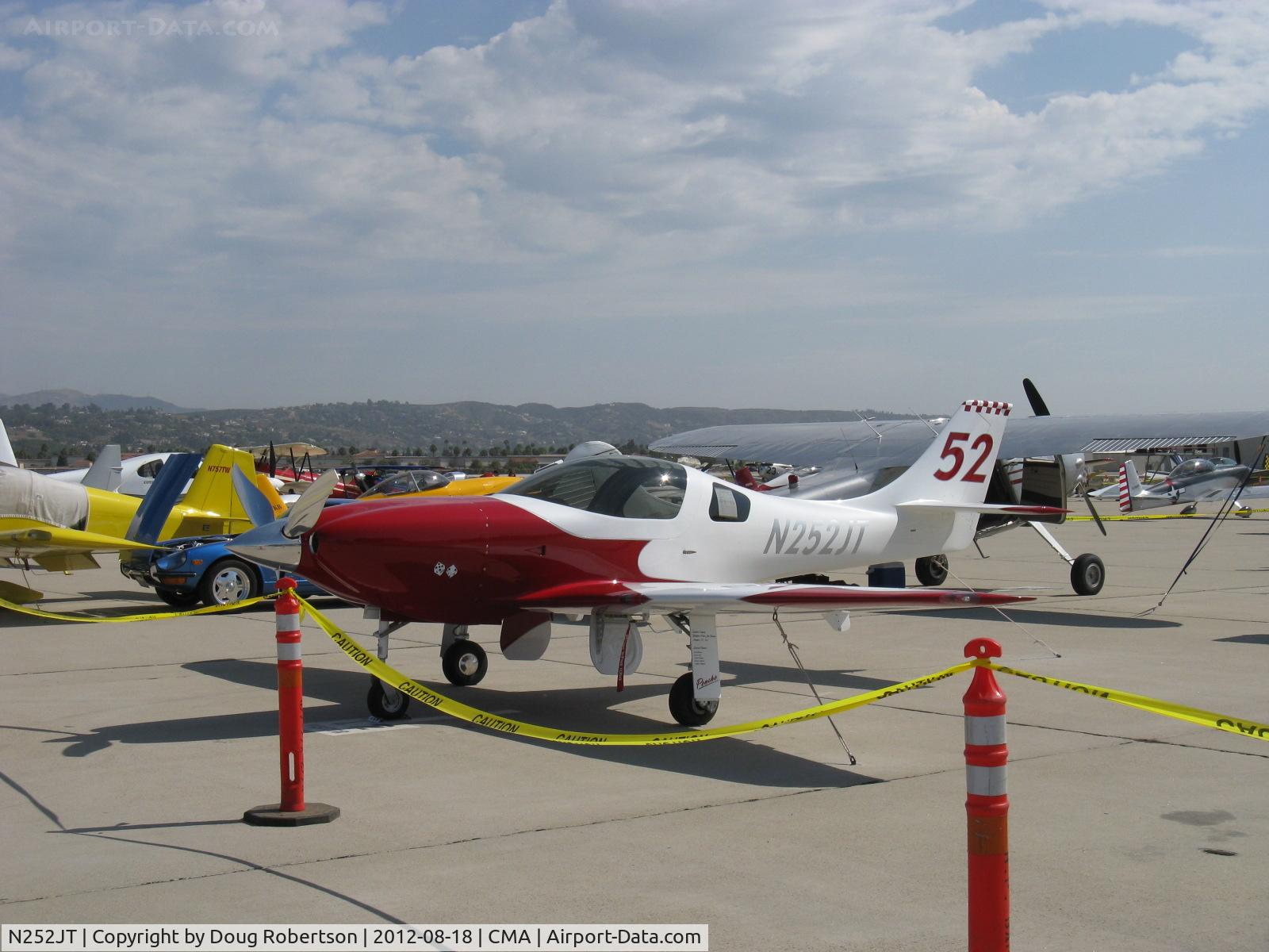N252JT, 2007 Lancair Legacy C/N 166, 2007 Thomas Lancair LEGACY 'Poncho' in racing trim, Continental IO-550-N 310 Hp. Small sleek airplane+large engine=go fast!
