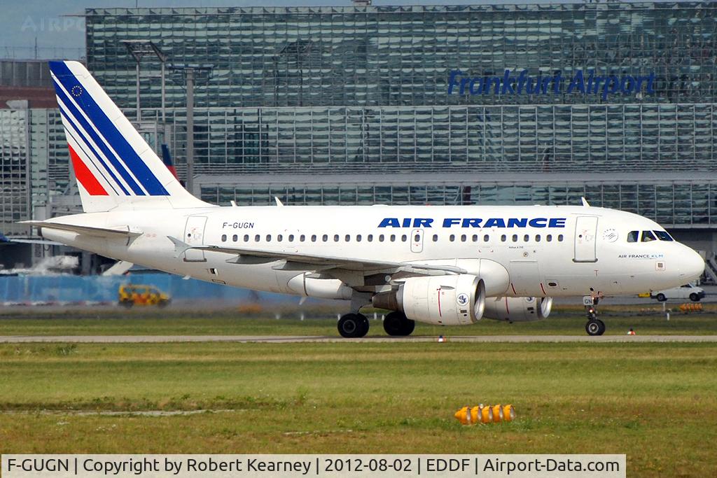 F-GUGN, 2006 Airbus A318-111 C/N 2918, Taxiing back to parking