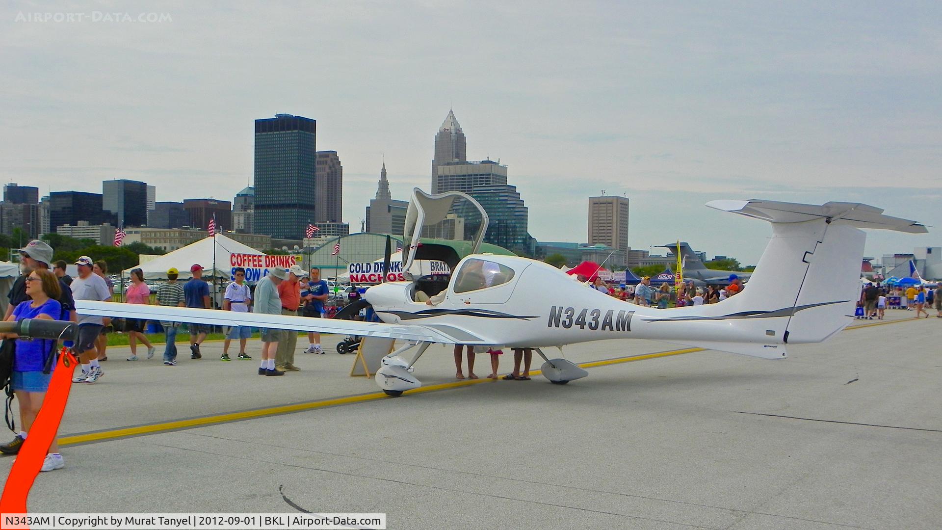 N343AM, 2007 Diamond DA-40 Diamond Star C/N 40.822, @ the 2012 Cleveland National Air Show