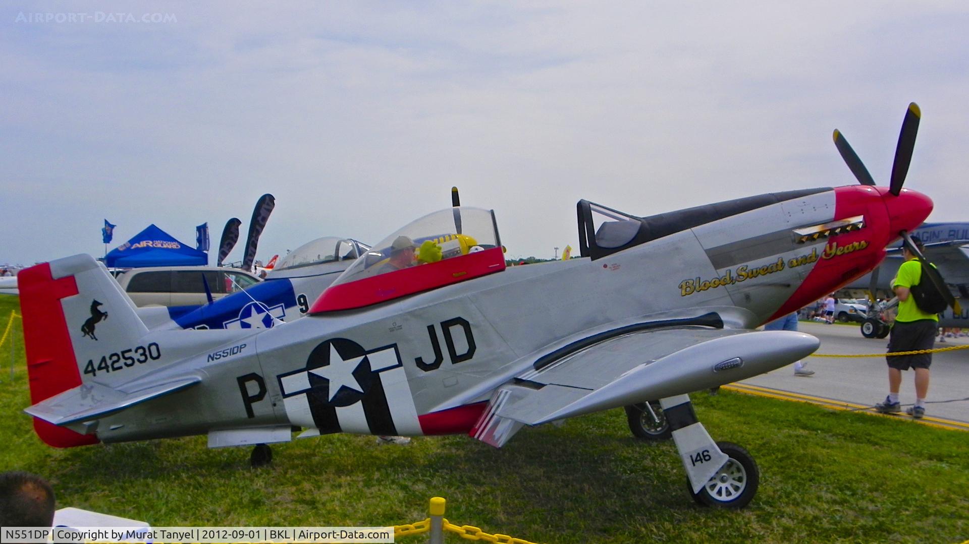 N551DP, 2012 Titan T-51 Mustang C/N M09SV6SOHK0146, @ the 2012 Cleveland National Air Show