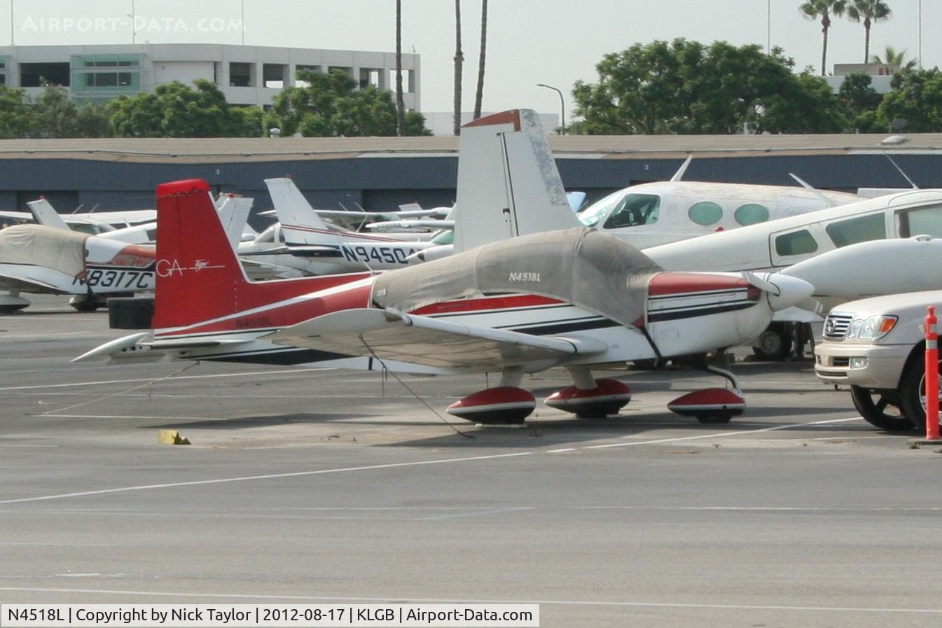 N4518L, 1978 Gulfstream American Corp AA-5B C/N AA5B1041, Parked on the north ramp